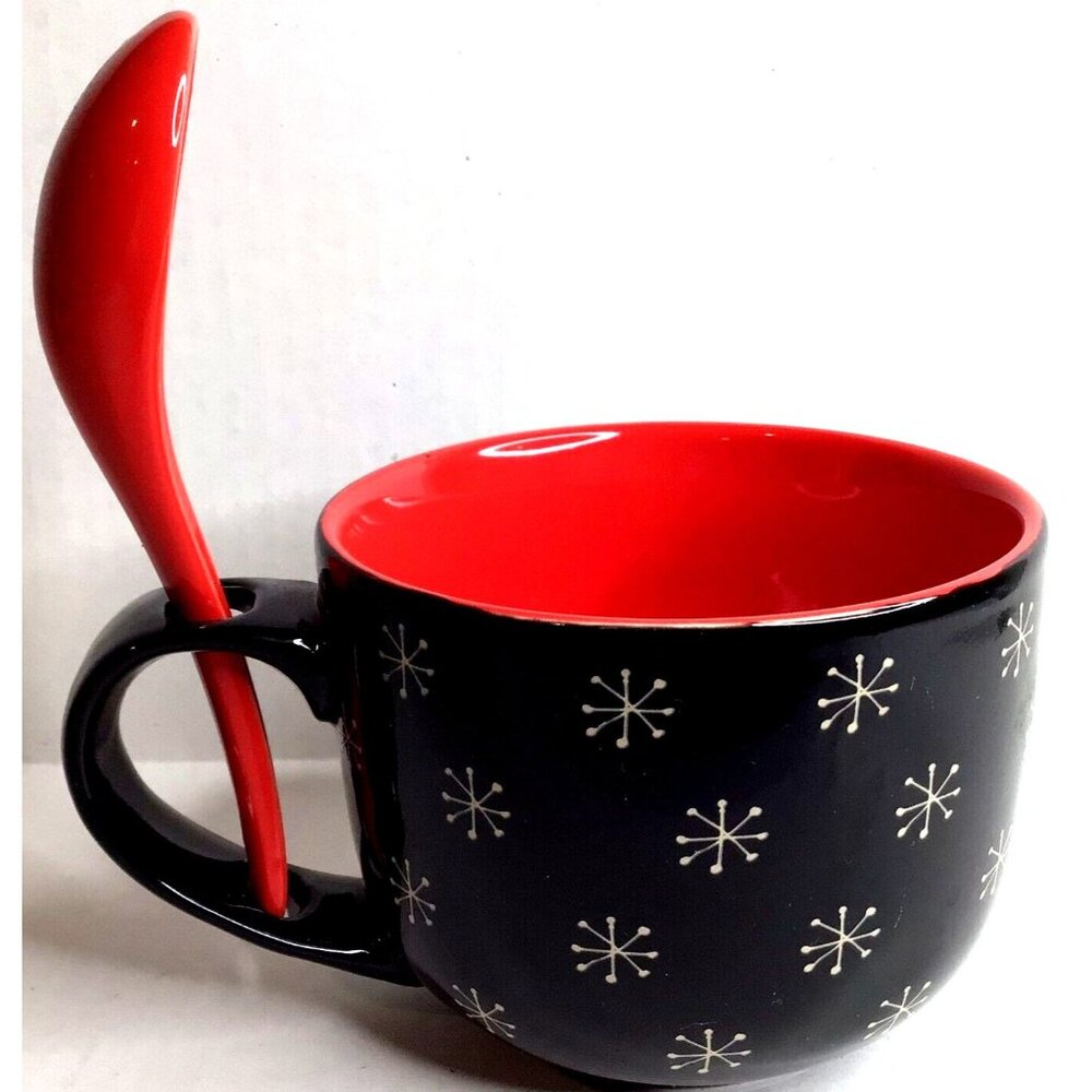 Amylee Weeks Snow Pals Mug Cup Bowl Spoon Let It Snow Marshmallows Gift soup - Picture 3 of 5